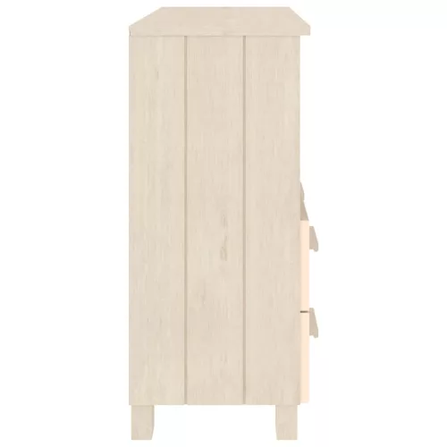  HAMAR mézbarna tömör fenyőfa tálalószekrény 85 x 35 x 80 cm