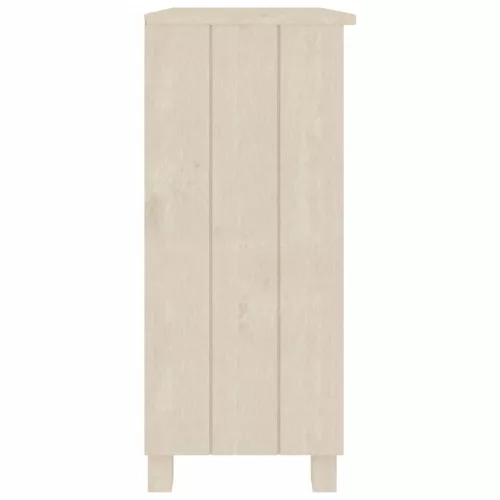  HAMAR mézbarna tömör fenyőfa tálalószekrény 85 x 35 x 80 cm