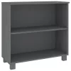  HAMAR sötétszürke tömör fenyőfa tálalószekrény 85 x 35 x 80 cm