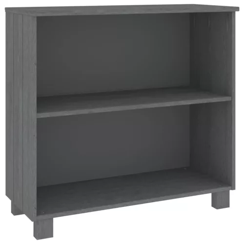  HAMAR sötétszürke tömör fenyőfa tálalószekrény 85 x 35 x 80 cm