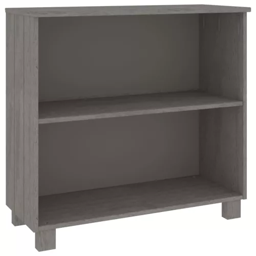  HAMAR világosszürke tömör fenyőfa tálalószekrény 85x35x80 cm
