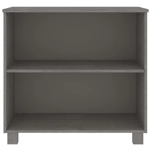  HAMAR világosszürke tömör fenyőfa tálalószekrény 85x35x80 cm