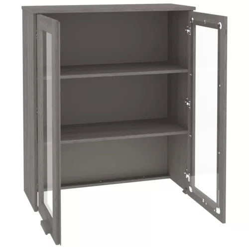  HAMAR világosszürke tömör fenyőfa felső szekrény 85x35x100 cm