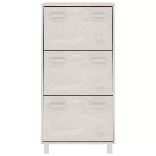  HAMAR fehér tömör fenyőfa cipőszekrény 59,5 x 35 x 117 cm