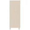  HAMAR mézbarna tömör fenyőfa cipőszekrény 85 x 40 x 108 cm