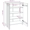  HAMAR mézbarna tömör fenyőfa cipőszekrény 85 x 40 x 108 cm