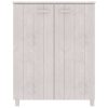  HAMAR fehér tömör fenyőfa cipőszekrény 85 x 40 x 108 cm