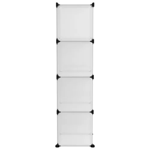  átlátszó polipropilén tárolókocka 9 db kockával