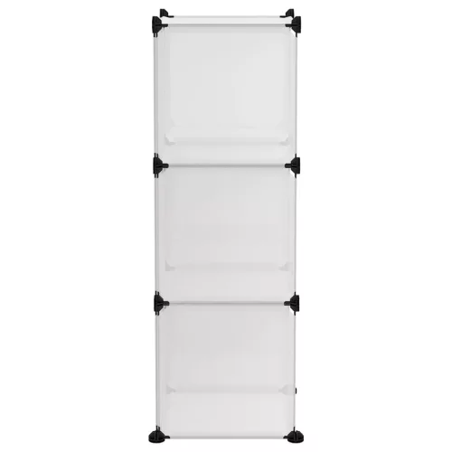  átlátszó polipropilén tárolókocka 6 db kockával