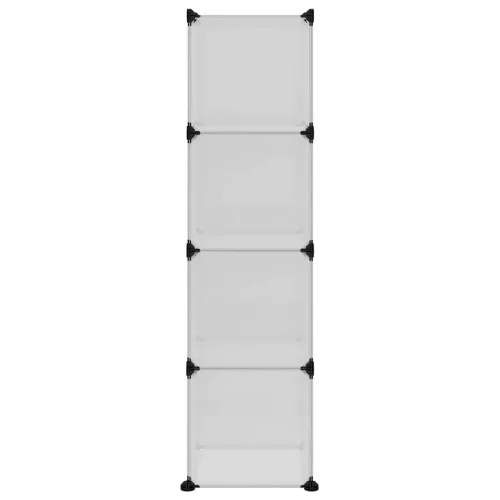  átlátszó polipropilén tárolókocka 12 db kockával és ajtókkal