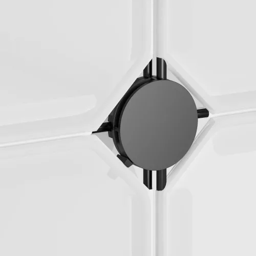  átlátszó polipropilén tárolókocka 12 db kockával és ajtókkal