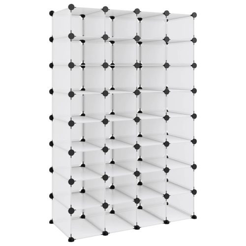  átlátszó polipropilén cipőtartó 93 x 36,5 x 140 cm