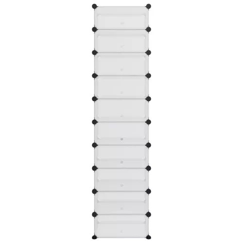  átlátszó polipropilén cipőtartó 44x32x174 cm