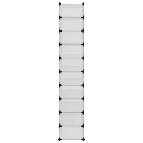  átlátszó polipropilén cipőtartó 44x32x174 cm
