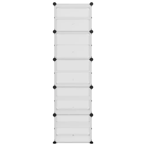  átlátszó polipropilén cipőtartó 44 x 31,5 x 153,5 cm