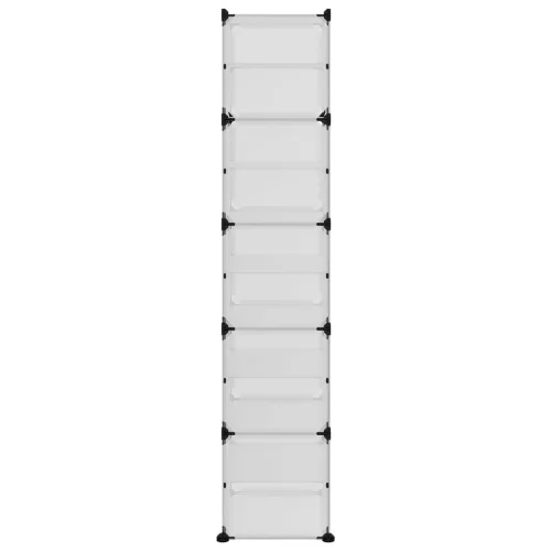  átlátszó polipropilén cipőtartó 44 x 31,5 x 153,5 cm