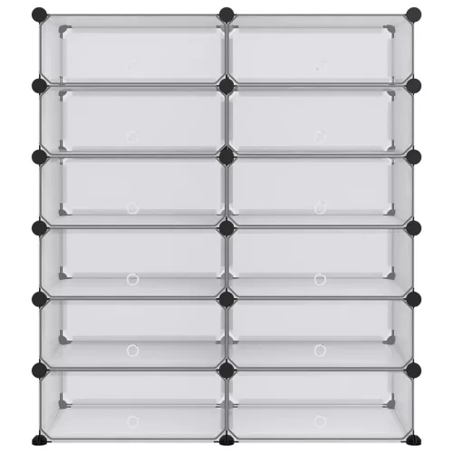  átlátszó polipropilén cipőtartó 94,5x36,5x106 cm