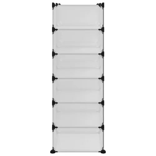  átlátszó polipropilén cipőtartó 94,5x36,5x106 cm