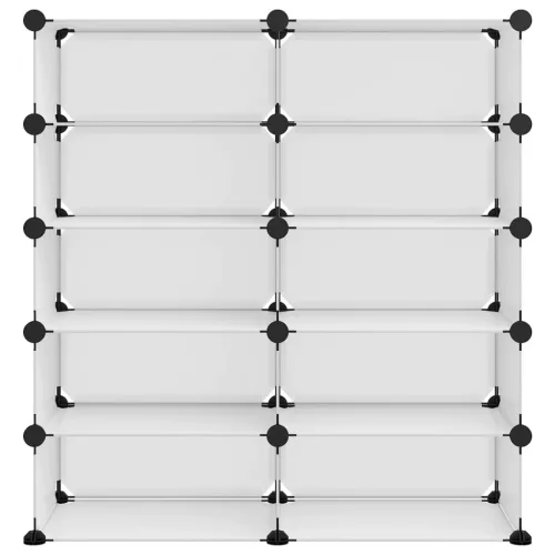  átlátszó polipropilén cipőtartó 84x32x88,5 cm