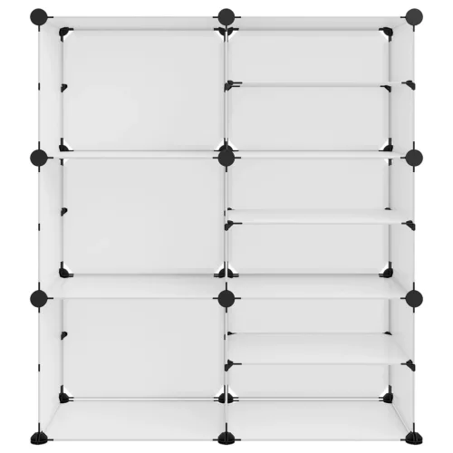  átlátszó polipropilén cipőtartó 84 x 31,5 x 93 cm