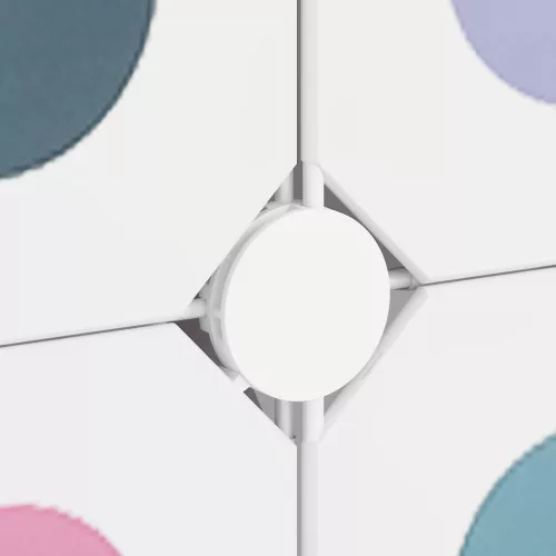  fehér polipropilén tárolókocka gyerekeknek 15 kockával