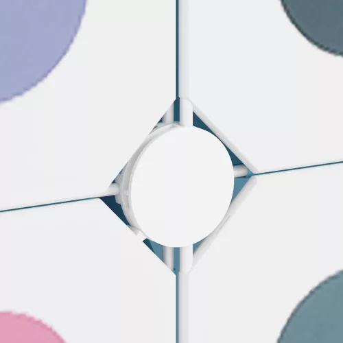  kék polipropilén tárolókocka gyerekeknek 15 kockával