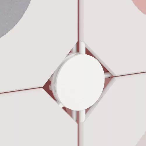  rózsaszín polipropilén tárolókocka gyerekeknek 6 kockával