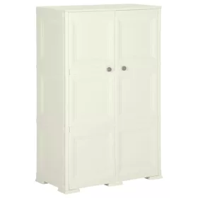    vanília színű fahatású műanyag szekrény 79 x 43 x 125 cm