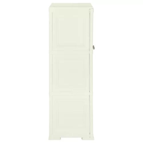  vanília színű fahatású műanyag szekrény 79 x 43 x 125 cm