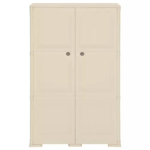  angórafehér fahatású műanyag szekrény 79 x 43 x 125 cm