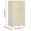  angórafehér fahatású műanyag szekrény 79 x 43 x 125 cm