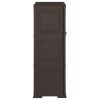  barna fahatású műanyag szekrény 79 x 43 x 125 cm
