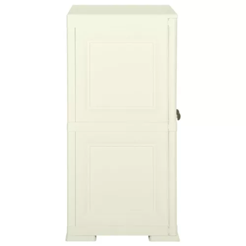  vanília színű fahatású műanyag szekrény 79 x 43 x 85,5 cm