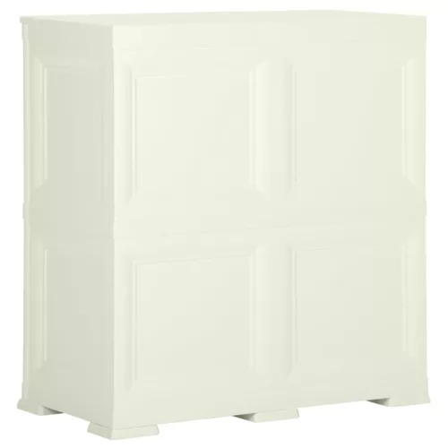  vanília színű fahatású műanyag szekrény 79 x 43 x 85,5 cm