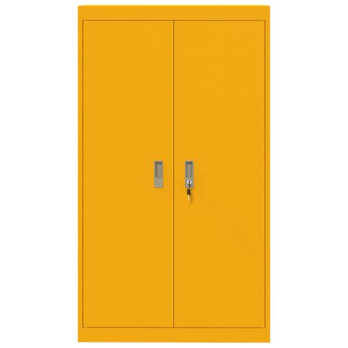  Tárolószekrény tárolóval 2 pcs Mustár sárga 80 x 40 x 140 cm