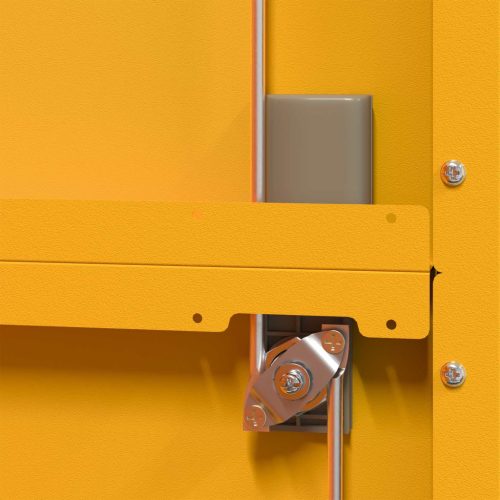  Tárolószekrény tárolóval 2 pcs Mustár sárga 80 x 40 x 140 cm