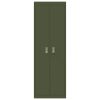  Tárolószekrény tárolóval 2 pcs Olajzöld 60 x 40 x 180 cm