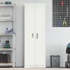  Tárolószekrény tárolóval 2 pcs Fehér 60 x 40 x 180 cm