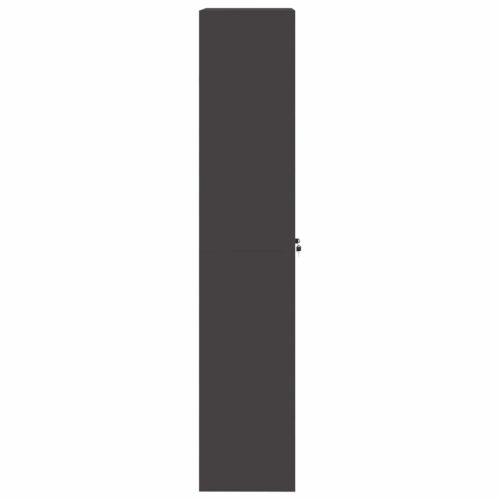  Tárolószekrény tárolóval 2 pcs Fekete 60 x 40 x 200 cm