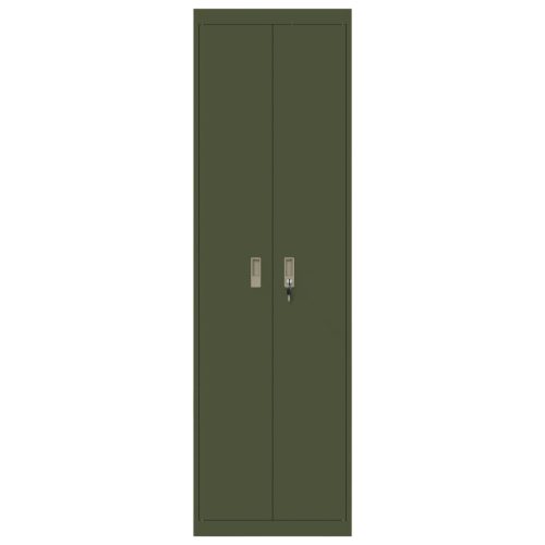  Tárolószekrény tárolóval 2 pcs Olajzöld 60 x 40 x 200 cm