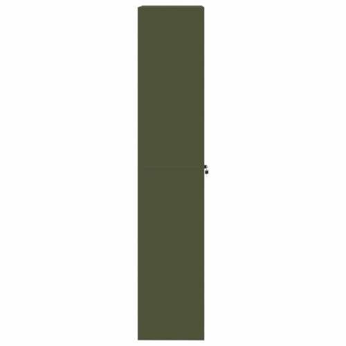 Tárolószekrény tárolóval 2 pcs Olajzöld 60 x 40 x 200 cm