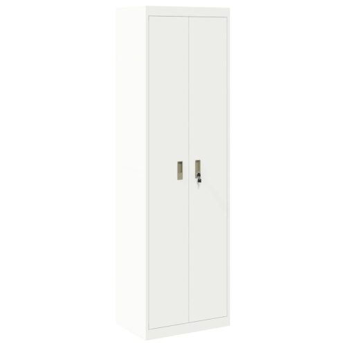  Tárolószekrény tárolóval 2 pcs Fehér 60 x 40 x 200 cm