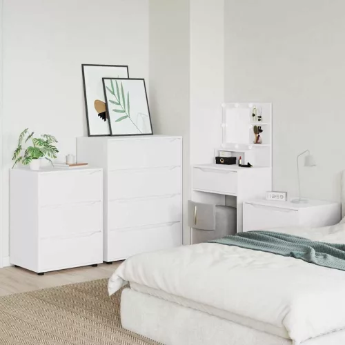  Tároló szekrények 2 pcs Fehér 80 x 48 x 105 cm Faanyag