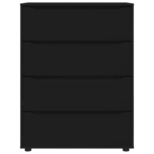  Tároló szekrények 2 pcs Fekete 80 x 48 x 105 cm Faanyag