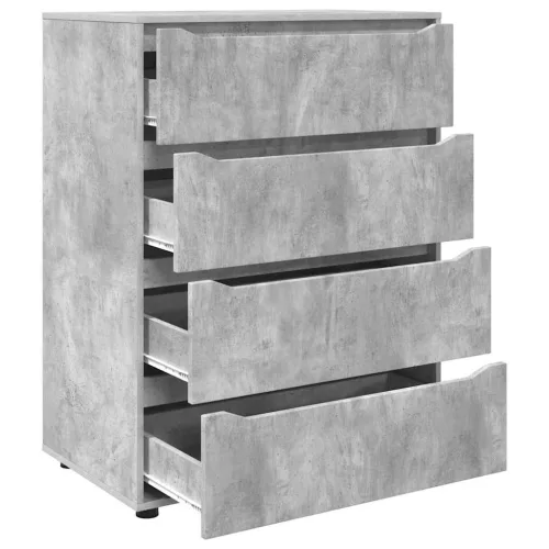  Tároló szekrények 2 pcs Beton Szürke 80 x 48 x 105 cm Faanyag