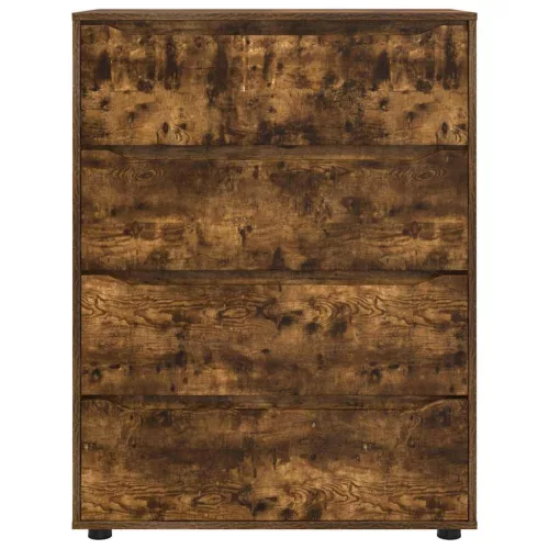  Tároló szekrények 2 pcs Füstölt tölgy 80 x 48 x 105 cm Faanyag