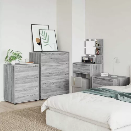  Tároló szekrények 2 pcs Szürke Sonoma 80 x 48 x 105 cm Faanyag