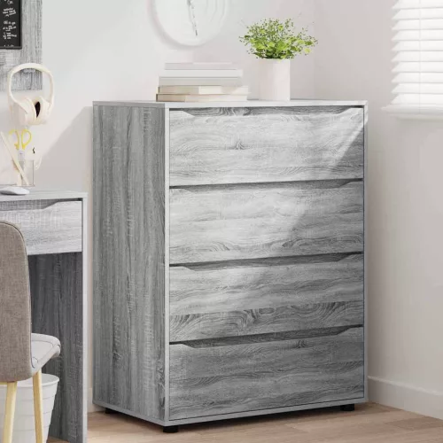  Tároló szekrények 2 pcs Szürke Sonoma 80 x 48 x 105 cm Faanyag