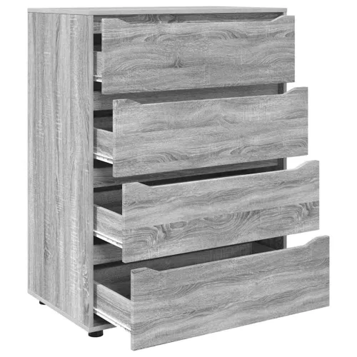  Tároló szekrények 2 pcs Szürke Sonoma 80 x 48 x 105 cm Faanyag