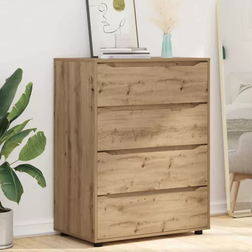  Tároló szekrények 2 pcs Artisan tölgy 80 x 48 x 105 cm Faanyag